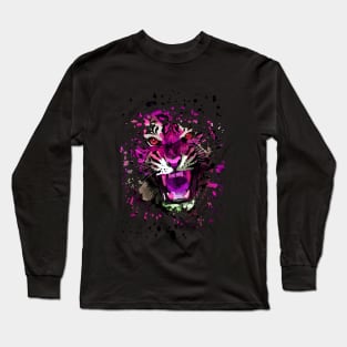 Tiger Roar (Pink) Long Sleeve T-Shirt